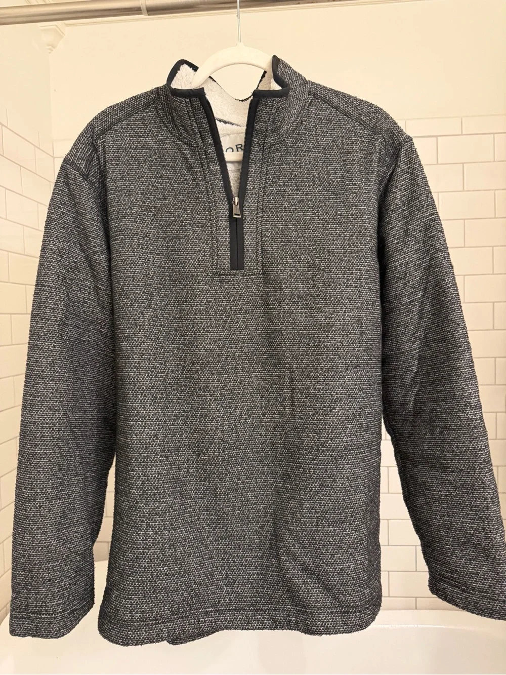 Orvis Brighton 1/4 Zip Sherpa-lined Fleece Sweater - XL